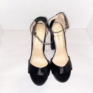 Jubilee Black Block Heels Size 8